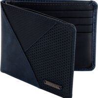 Police Blue Leather For Men - Bifold Wallets