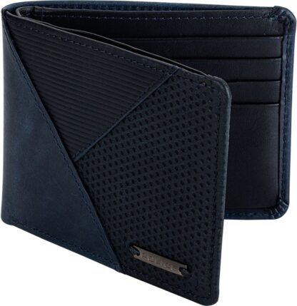 Police Blue Leather For Men - Bifold Wallets