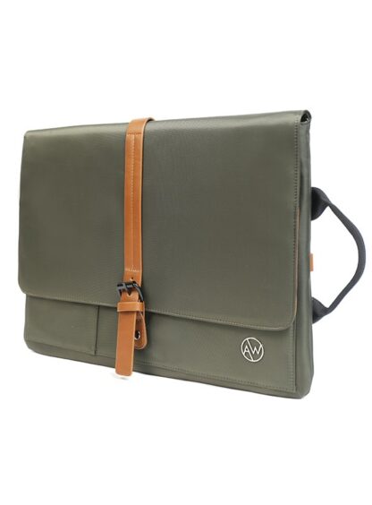 AW laptop bag  Green AWLAPBG018 - Image 2