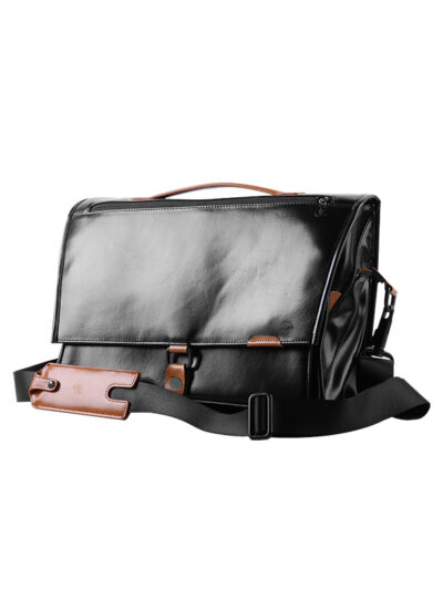 AW leather business bag BLACK AWLAPBG035 - Image 3