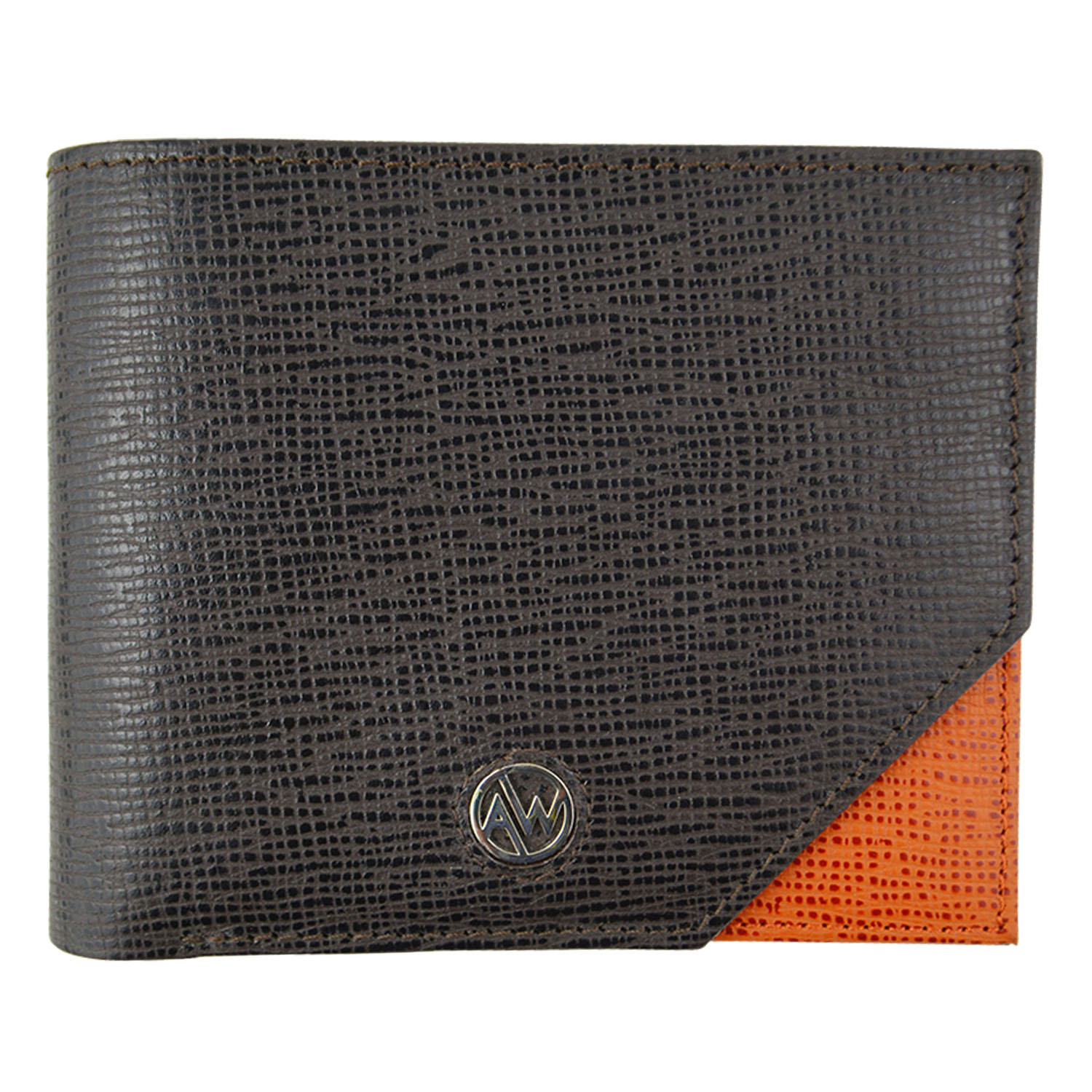 AW MD SOLO WALLET CRISS CROSS BROWN