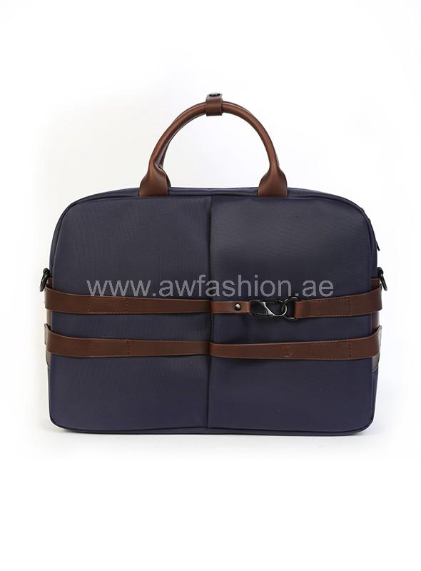 AW Leather Bag Dark Blue