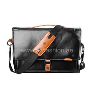 AW Leather Business Bag BLACK
