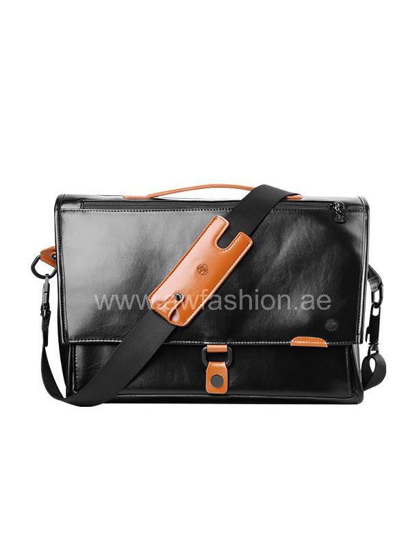 AW Leather Business Bag BLACK