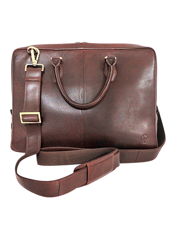 AW Laptop Bag Merlin Brown - Image 3