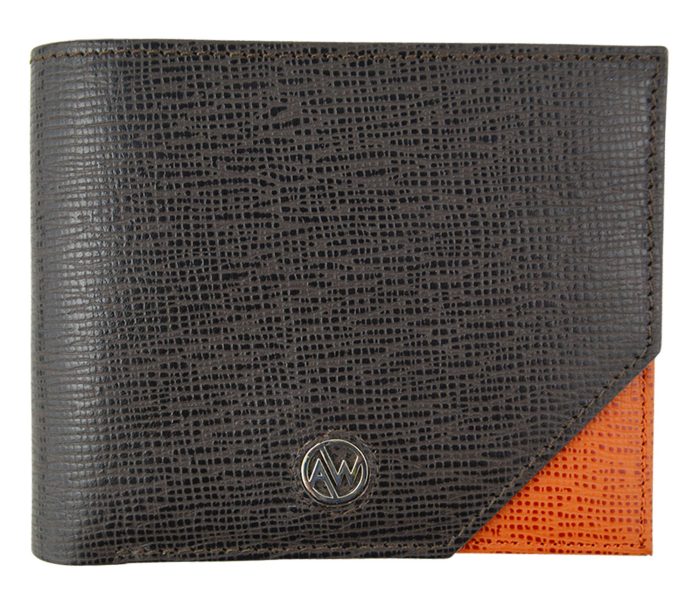 AW MD SOLO WALLET CRISS CROSS BROWN